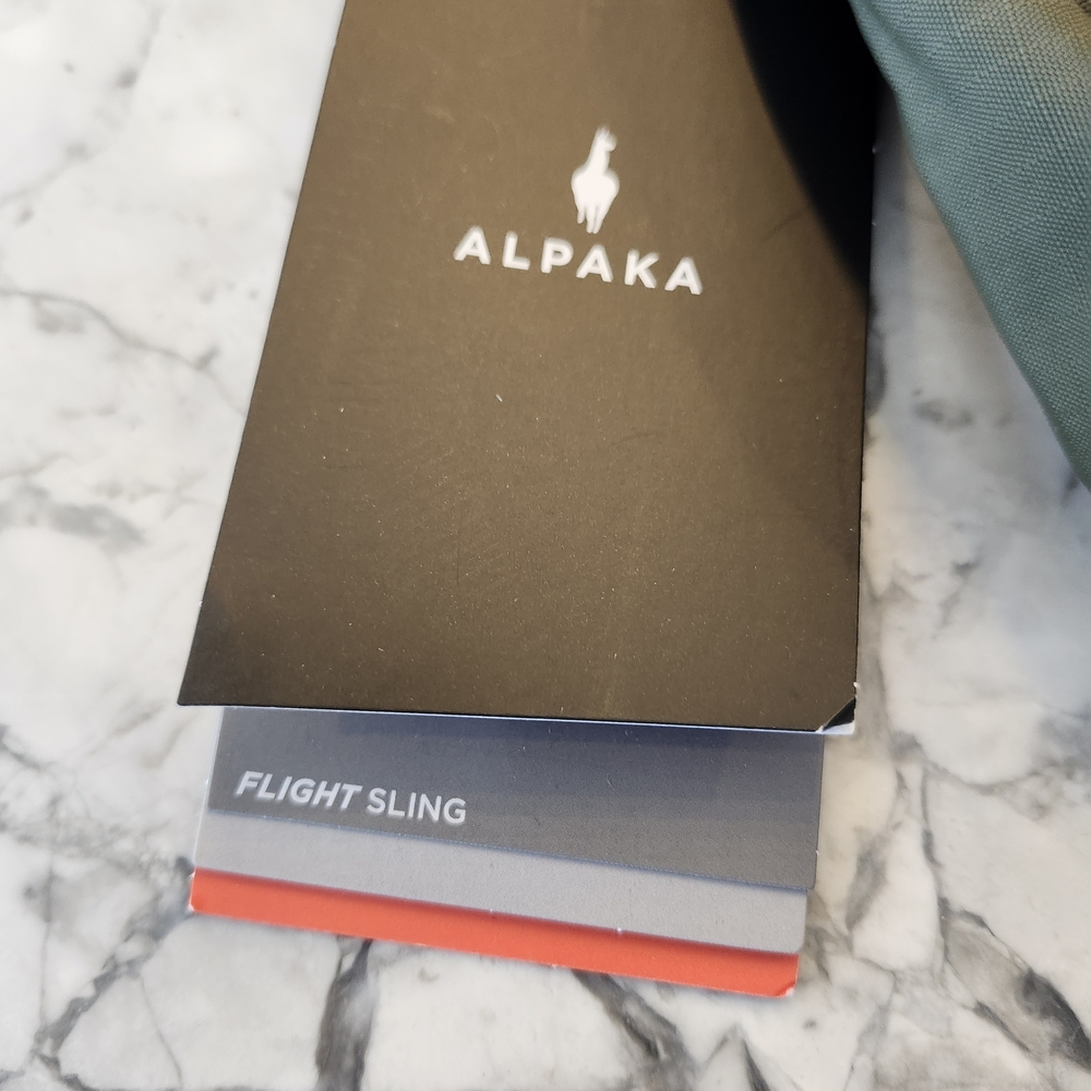 ALPAKA Flight Sling 2L Green Axoflux 210D Crossbody Bag NWT - Picture 8 of 11